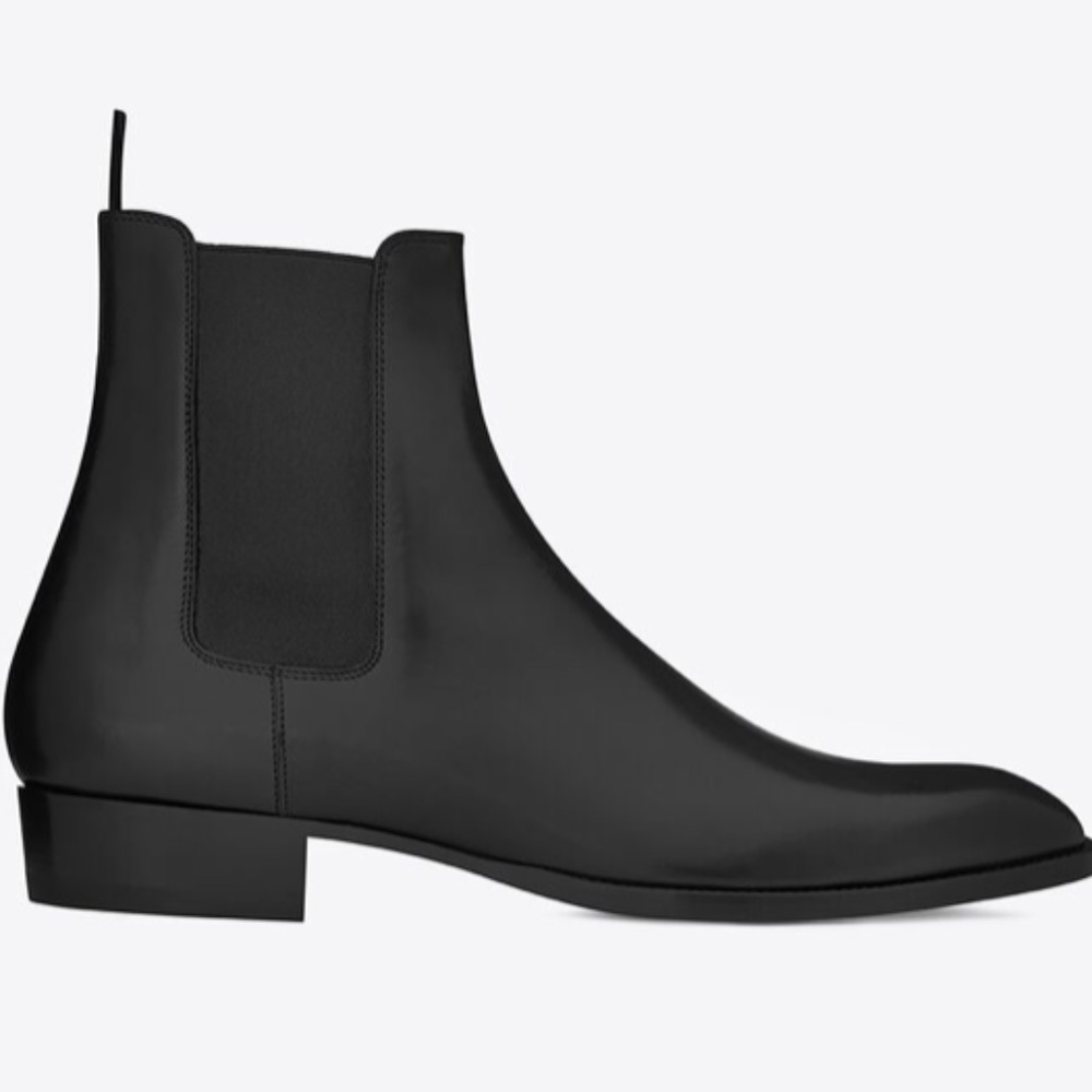 SAINT LAURENT WYATT BOOT SIZE 38 (7.5/8 IN WOMENS)